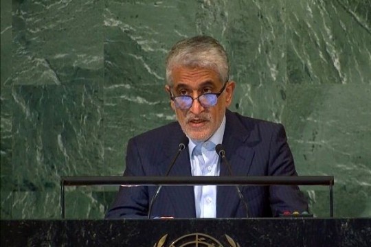 امیرسعید ایروانی نماینده ایران در سازمان ملل: مستشاران ایرانی به دعوت رسمی سوریه و برای مبارزه با تروریسم آنجا هستند/ این ادعا که پایگاه‌های ایران در عراق و سوریه مورد حمله قرار گرفته، کذب است