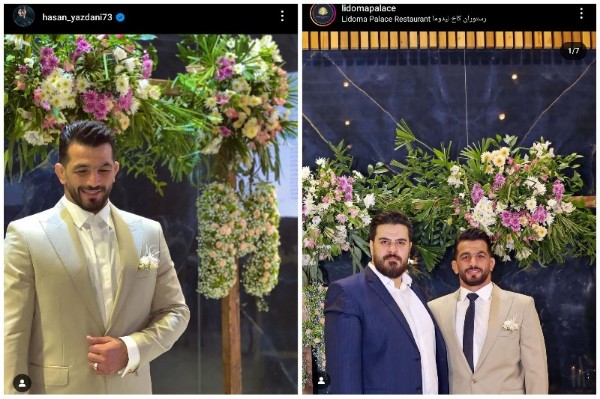 دست “حسن یزدانی” با این عکس فتوشاپ شده در روز عروسی اش رو شد