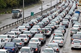 وضعیت جاده‌ها و راه‌ها، امروز ۵ فروردین ۱۴۰۳ / ترافیک سنگین در بزرگراه تهران شمال و جاده چالوس / بارش باران در محور‌های ۶ استان