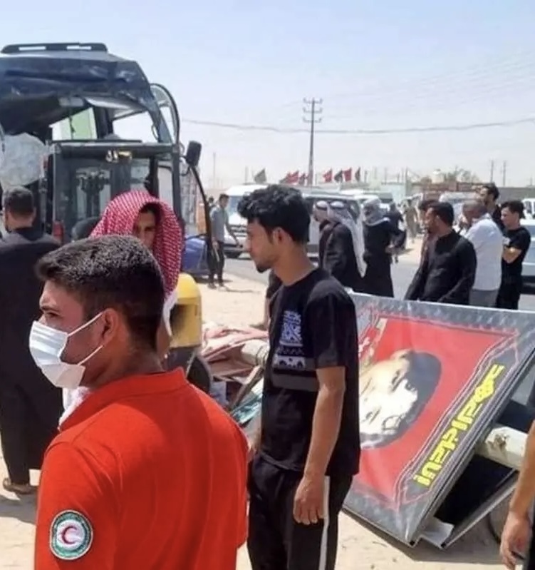 واژگونی اتوبوس زائران ایرانی در بصره؛ ۶۱ کشته و مصدوم