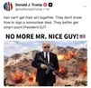 ادعای ترامپ همزمان با انتشار عکس عجیبی از خود: ایران بلد نیست چگونه توافق غیر هسته‌ای امضا کند